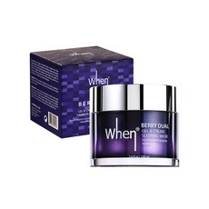 웬 베리 듀얼 젤 앤 크림 슬리핑 마스크, 1개, 100ml
