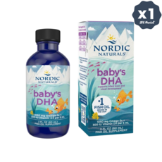 노르딕내추럴스 베이비 DHA 무향 60ml x 5 오메가3 비타민D3, 1개
