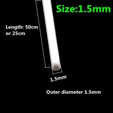ABS 솔리드 라운드 바 직경 1mm/1.5mm/2mm/3mm/4mm/5mm/6mm/8mm/10mm DIY 수제 모래 테이블 재료 모델 빌딩 플라스틱 막대, 10PCS Length 50cm, solid round bar1.5mm