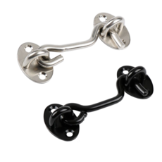 후스픽 문고리 잠금 장치 스텐 아오리정 보조 걸쇠, 실버, 1개