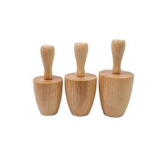 Lampstop 컵 도자기 몰드 점토 도구 7.9cm3.1인치 및 8.6cm3.4인치 9.4cm3.7인치 머그 꽃병 만들기용 나무 3개 세트 스타일 B 164108