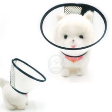 해결사의잡화점 중형 애견 목보호대 강아지중성화넥카라 고양이넥카라