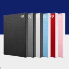 시게이트 원 터치 HDD 데이터복구 외장하드 암호화기능 4테라, 블루, 4TB