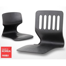아카리빙 블랙 우드패턴 체어맨 일식집 허리편한 등받이 좌식의자 일식이자 좌식소파 앉은뱅이, 체어맨좌식의자 블랙, 1개