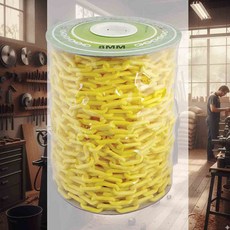 플라스틱체인 롤8MM45M황색 공방수공구 배관보수자재 기계설비부품 건설현장보호구 정비소장비 고소작업안전장비