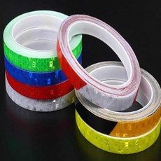 반사 테이프 1cm x 8M 안전반사스티커 차량용반사테이프, 레드, 1개