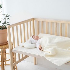 신생아 순면 아기침대 자수 패드, 문앤스타