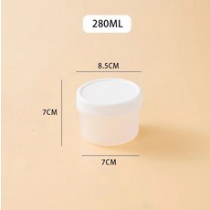 요거트 푸딩 포장 용기 100개세트 120ml 뚜껑 컵, 1개, 1개 샘플 [컵+뚜껑], 280ml 컵뚜껑