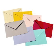 카드 봉투 청첩장 초대장 엽서 컬러 1매, 카드봉투 레드 1장