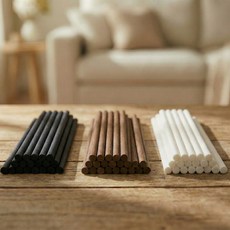 디퓨저 발향용 굵은 두꺼운 섬유스틱 6mm x 20cm 디퓨저스틱 디퓨져리드, 10개입, 1개, 화이트
