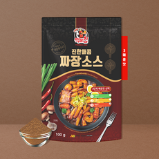 [떡불킹] 짜장 떡볶이 분말 소스 가정용 3단계 매운맛, 100g, 1개