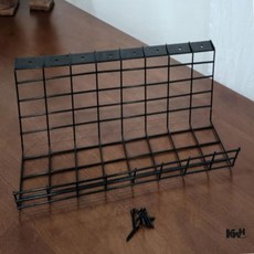 철제 고정형 L 트레이 43cm 화분정리대 수납선반 거실선반