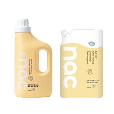 nac nac 全酵抗病毒PLUS 嬰童全家洗衣精, 1個, 1500mL