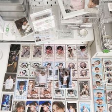 臺灣出貨-臺灣出貨-SEVENTEEN自印隨心配大方卡拍立得小卡二宮格明信片, 1個, 試喫套餐