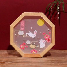 동양자수 펀치니들 DIY 도안 취미키트, 뷰티풀 문라이트 면직물, 1개