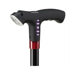 리빙픽 스마트 LED 전등 지팡이, 1개, 블랙