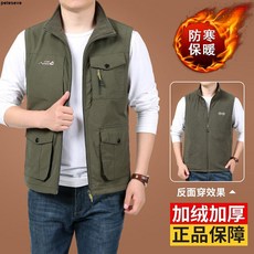 背心馬甲 秋冬款10個多口袋工裝速干戶外寬松時尚登山攝影馬夾多功能馬甲男