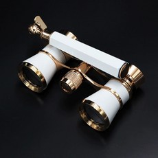 오페라글라스 뮤지컬 공연용 샴페인 관극경 콘서트망원경, 1개, 화이트핸들