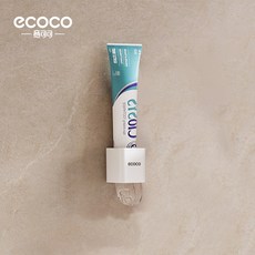 意可可 ECOCO 簡約自動擠牙膏器 方形款, 1個, E25033簡約自動擠牙膏器方形款-白色