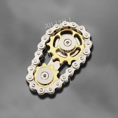 프리미엄 EDC 스테인리스 파워 아이 스피너 손가락 스트레스 해소 토이, 슬라이드 플라이휠 자이로  골든