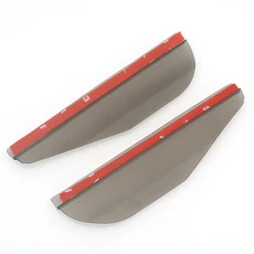 자동차led전구 방수 자동차 사이드 미러 선 바이저 비 눈썹 시야 PVC 보호기 차량 액세서리용 2 개, 03 BLA, 01