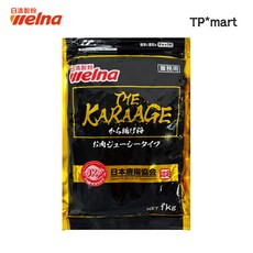 일본 닛신제분 웰나 미즈토키 가라아게 닭튀김 파우더 치킨가루 1kg, 1개