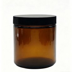 棕色玻璃密封罐 廣口儲物罐, 500ml鋁蓋5套, 1套