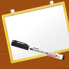 밍스 팬시보드 메모화이트보드판책상용, 노랑