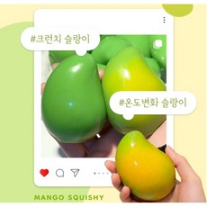 변색 망고 크런치 슬랑이 1개 남광사 망고스퀴시 망고슬랑이 망고주물럭 망고스트레스볼