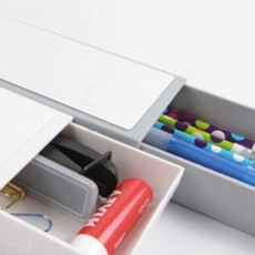 부착식 서랍 세로형 테이블서랍 데스크서랍 테이블수납장 책상보조서랍