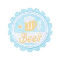 쏘울펫 강아지쿨매트 고양이 쿨링 여름 맥주 디자인 방석, 1개, 맥주뚜껑