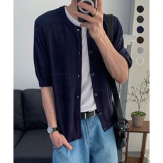 [커스텀어클락] [COCLX데일리룸] 라운드 피케 하프 가디건 6 COLOR COOSCD022