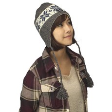 SNOW TRAVEL 3M材質遮耳羊毛帽，保暖遮耳設計，羊毛材質親膚舒適，戶外登山健行適用, 深灰