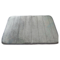 艾米 珊瑚絨吸水防滑腳踏墊, 灰色, 1個