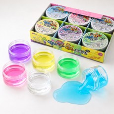 MYTOYS 액체 컬러 치즈 슬라임 2탄 177g x 6종 세트, 1세트, 핑크, 그린, 퍼플, 블루, 옐로, 크리어