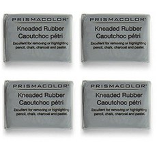 프리즈마 니더블 떡지우개 전문가 미술용, 4개, 그레이