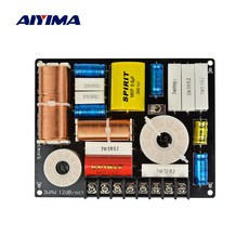 AIYIMA-280W 3 웨이 오디오 스피커 크로스 오버 고음 + 미드레인지 베이스 독립 필터 주파수 분배기 DIY 스피커 1 개, 없음