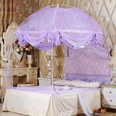 돔형 사각 모기장 180x200cm 퍼플 돔형모기장 모기장텐트