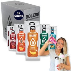 볼레로 어드밴스드 하이드레이션 클래식 봉지 무설탕 물 향료 Bolero Sugar Free Drink Mix Variety Fruit Flavors | Powdered Flavo, 50.7 Fl Oz (Pack of 24), 1개, 24