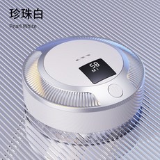 車載空氣淨化器 負離子除臭 除甲醛 殺菌 除味 車用臭氧產生器, 一台, 珍珠白