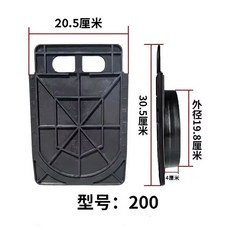 개량 물꼬 조절기 농수로 연못 물조절 배수용 게이트 관개 밸브 논 관리 배수, 1개, 6. 두꺼워진 모델 200