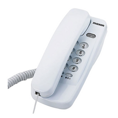 맥슨정품 MS-103 벽걸이겸용 유선전화기 (화이트색상), 화이트