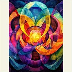 활기 넘치는 페인팅 키트 패턴 프레임 아크릴 아트 사무실 파티에 적합, 1개, 4. 30x40 Full Square