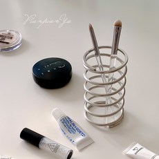 필기구정리함 스프링볼펜꽂이 색연필꽂이 펜트레이, 소형