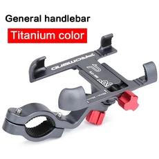 JLETOLI 알루미늄 합금 자전거 휴대폰 홀더 미끄럼 방지 자전거 휴대폰 홀더 360 도 회전 GPS 홀더 스탠드, 02 MX99 Titanium