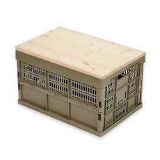 Living Smile折疊箱 紅色松樹 A組 60L, 棕色, 1套