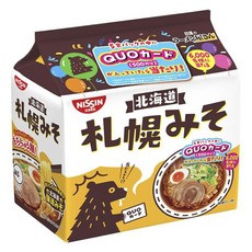 닛신 라멘가게 홋카이도 삿포로 미소 5개입 440g, 1개