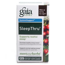 gaia HERBS 舒緩睡眠液態素食膠囊, 60顆, 1罐