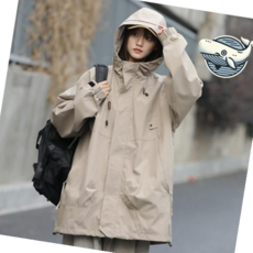 바람막이 가벼운 방수 후드 아웃도어 점퍼 남녀 공용