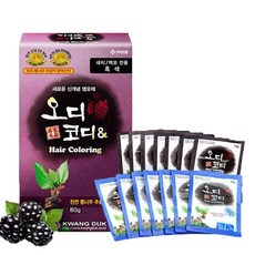 광덕신약 오디코디 7회분 샴푸형 새치 염색 흑색, 1개
